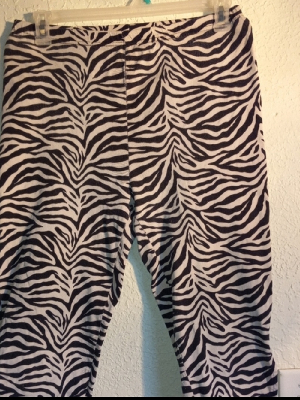 Zebra Print Capri Pants